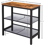 2-Tier Shoe Rack Industrial Shoe Organizer Storage Bench - Furniture > Living Room