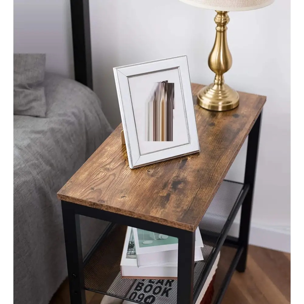 2-Tier Shoe Rack Industrial Shoe Organizer Storage Bench - Furniture > Living Room