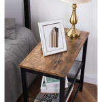 2-Tier Shoe Rack Industrial Shoe Organizer Storage Bench - Furniture > Living Room