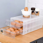 2 Tiers Double Layer 24 Grids Egg Storage Box Tray Kitchen Refrigerator Containe - Home & Garden > Storage