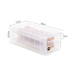 2 Tiers Double Layer 24 Grids Egg Storage Box Tray Kitchen Refrigerator Containe - Home & Garden > Storage