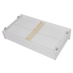 2 x Wooden Bed Frame Storage Trundle Drawers-White - Furniture > Bedroom