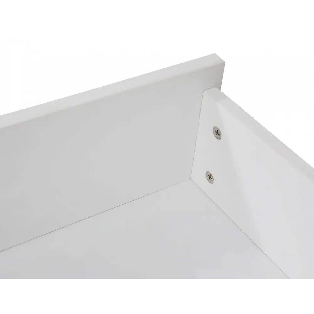 2 x Wooden Bed Frame Storage Trundle Drawers-White - Furniture > Bedroom