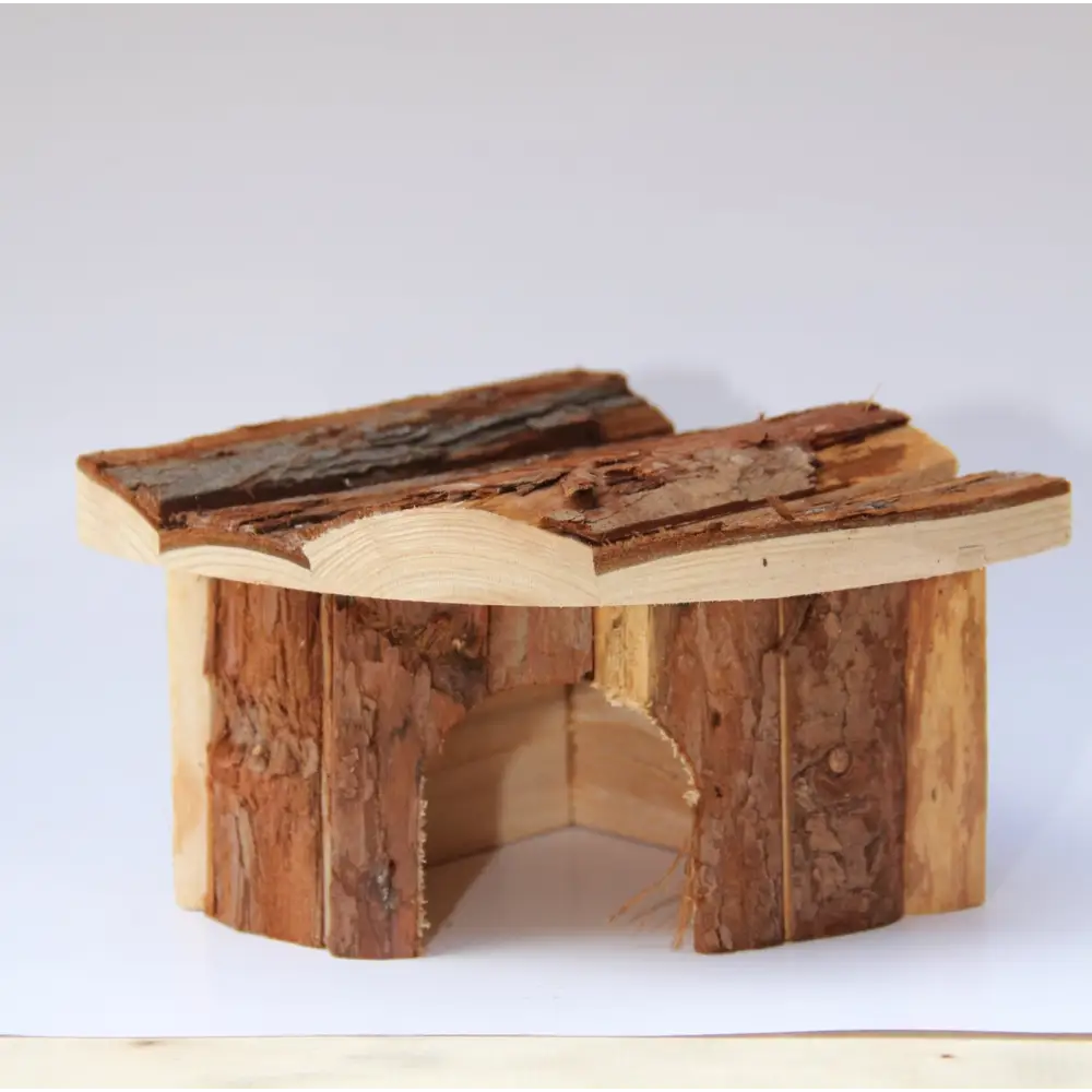 2 X YES4PETS Natural Wooden Hamster Mouse Gerbil Playground Rats Pets Toys Play Small Birds House - Pet Care > Coops &