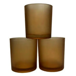 20 Pack Brown Frosted Glass Votive Tealight Candle Holders House Party Cenrepiece Xmas Wedding Decor Glass Candlestick