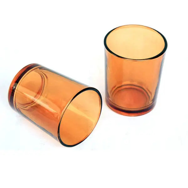 20 Pack Orange Glass Votive Tealight Candle Holders House Party Cenrepiece Xmas Wedding Decor Glass Candlestick Party