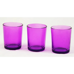 20 Pack Purple Glass Votive Tealight Candle Holders House Party Cenrepiece Xmas Wedding Decor Glass Candlestick Party