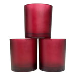 20 Pack Red Frosted Glass Votive Tealight Candle Holders Valentines Day Xmas Wedding Decor Glass Candlestick Party
