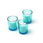 20 Pack Turquoise Glass Votive Tealight Candle Holders House Party Cenrepiece Xmas Wedding Decor Glass Candlestick