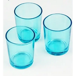 20 Pack Turquoise Glass Votive Tealight Candle Holders House Party Cenrepiece Xmas Wedding Decor Glass Candlestick