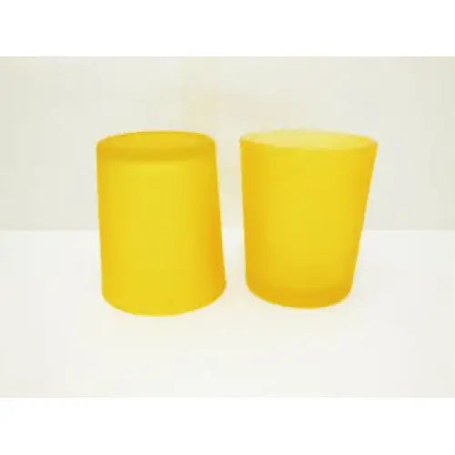 20 Pack Yellow Frosted Glass Votive Candle Holders Table Centreoieces Xmas Wedding Anniversary Event Recption Party