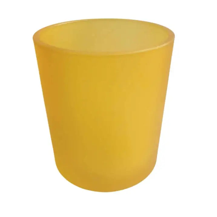 20 Pack Yellow Frosted Glass Votive Candle Holders Table Centreoieces Xmas Wedding Anniversary Event Recption Party