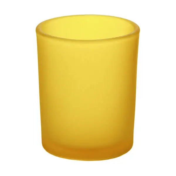 20 Pack Yellow Frosted Glass Votive Candle Holders Table Centreoieces Xmas Wedding Anniversary Event Recption Party