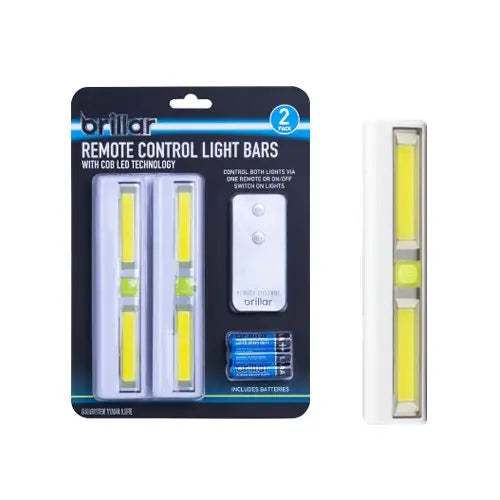 200 Lumens Remote Controlled Cabinet Light Bars 2pk - Home & Garden > Lighting > Night Lights & Ambient Lighting