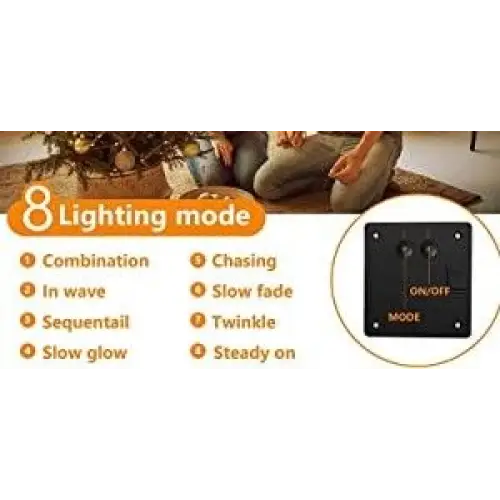 200 Waterproof LED Solar Fairy Light Outdoor with 8 Lighting Modes for Home,Garden and Decoration - Home & Garden >