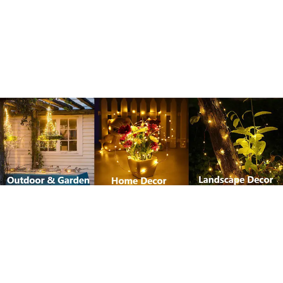 200 Waterproof LED Solar Fairy Light Outdoor with 8 Lighting Modes for Home,Garden and Decoration - Home & Garden >