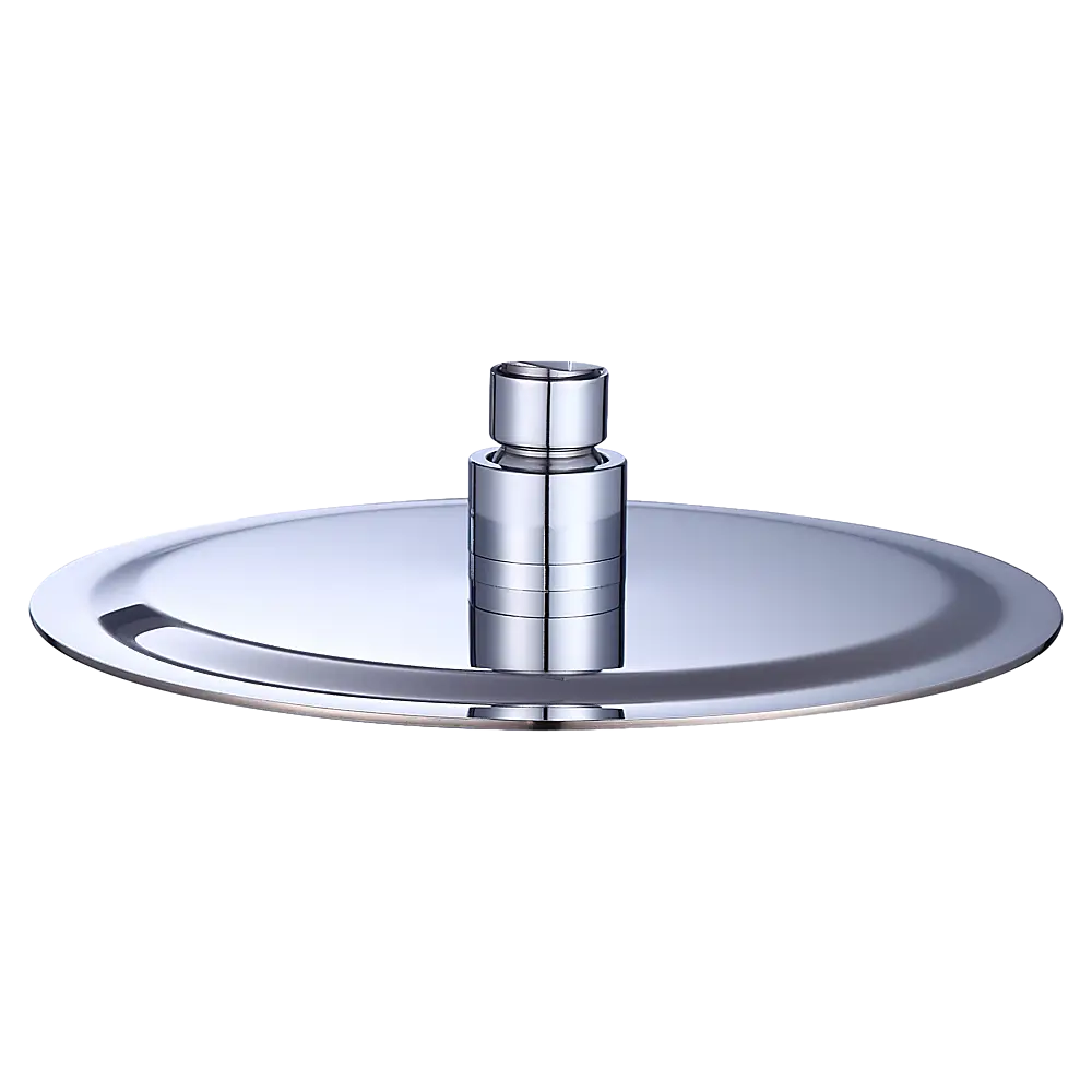 200mm Shower Head Round 304SS Polished Chrome Finish - Furniture > Bathroom