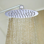 200mm Shower Head Round 304SS Polished Chrome Finish - Furniture > Bathroom