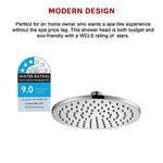 200mm Shower Head Round Chrome Showerhead - Furniture > Bathroom > Shower Heads & Screens