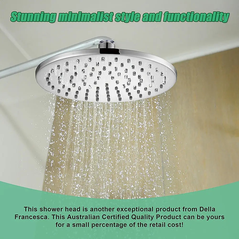 200mm Shower Head Round Chrome Showerhead - Furniture > Bathroom > Shower Heads & Screens