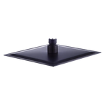 200mm Shower Head Square 304SS Electroplated Matte Black Finish - Furniture > Bathroom