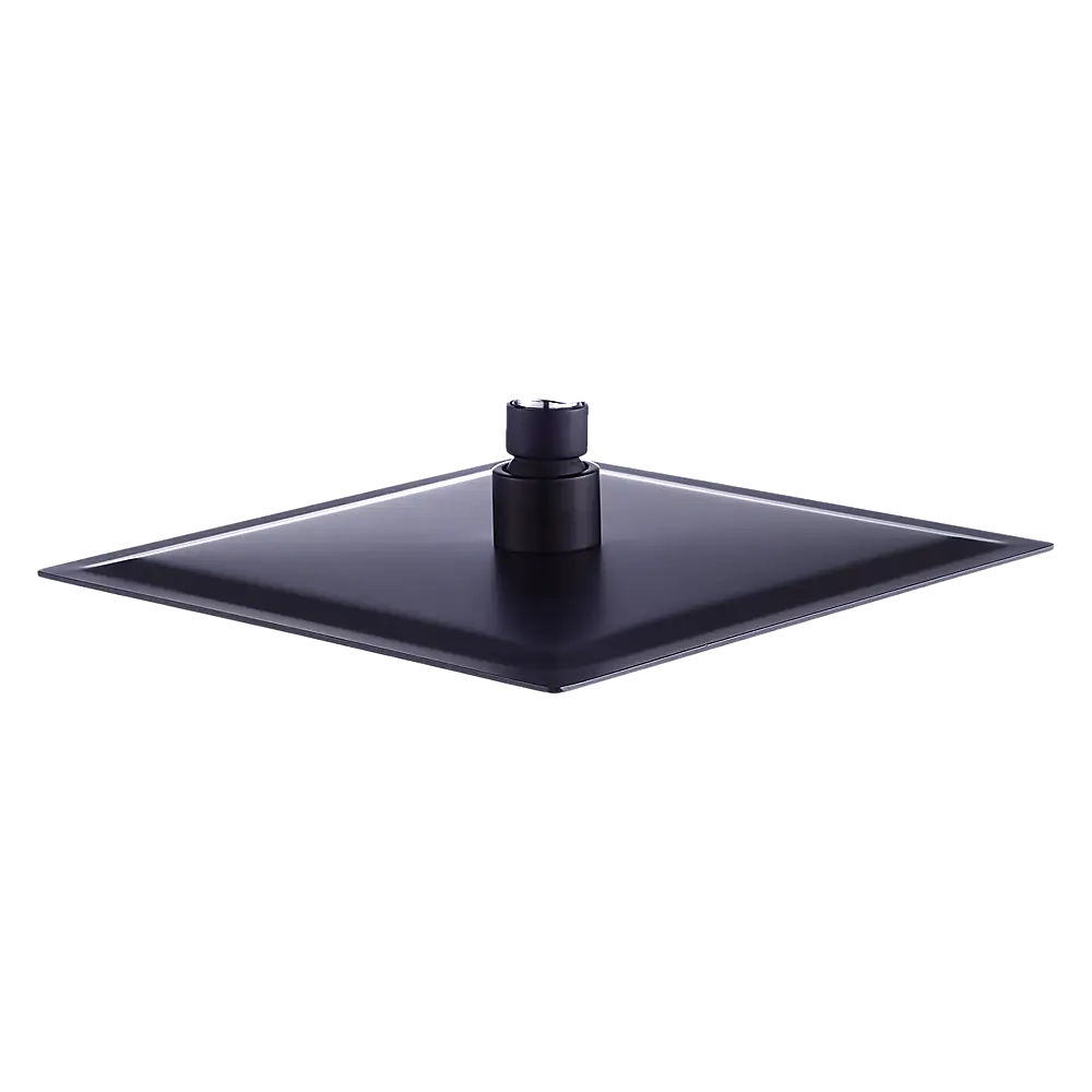 200mm Shower Head Square 304SS Electroplated Matte Black Finish - Furniture > Bathroom