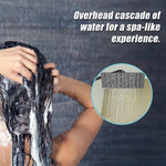 200mm Shower Head Square 304SS Electroplated Matte Black Finish - Furniture > Bathroom