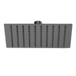 200mm Shower Head Square 304SS Electroplated Matte Black Finish - Furniture > Bathroom