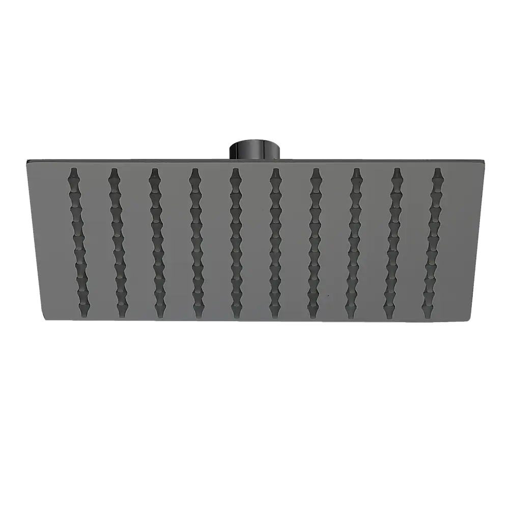 200mm Shower Head Square 304SS Electroplated Matte Black Finish - Furniture > Bathroom