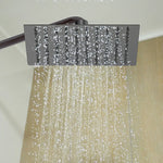 200mm Shower Head Square 304SS Electroplated Matte Black Finish - Furniture > Bathroom