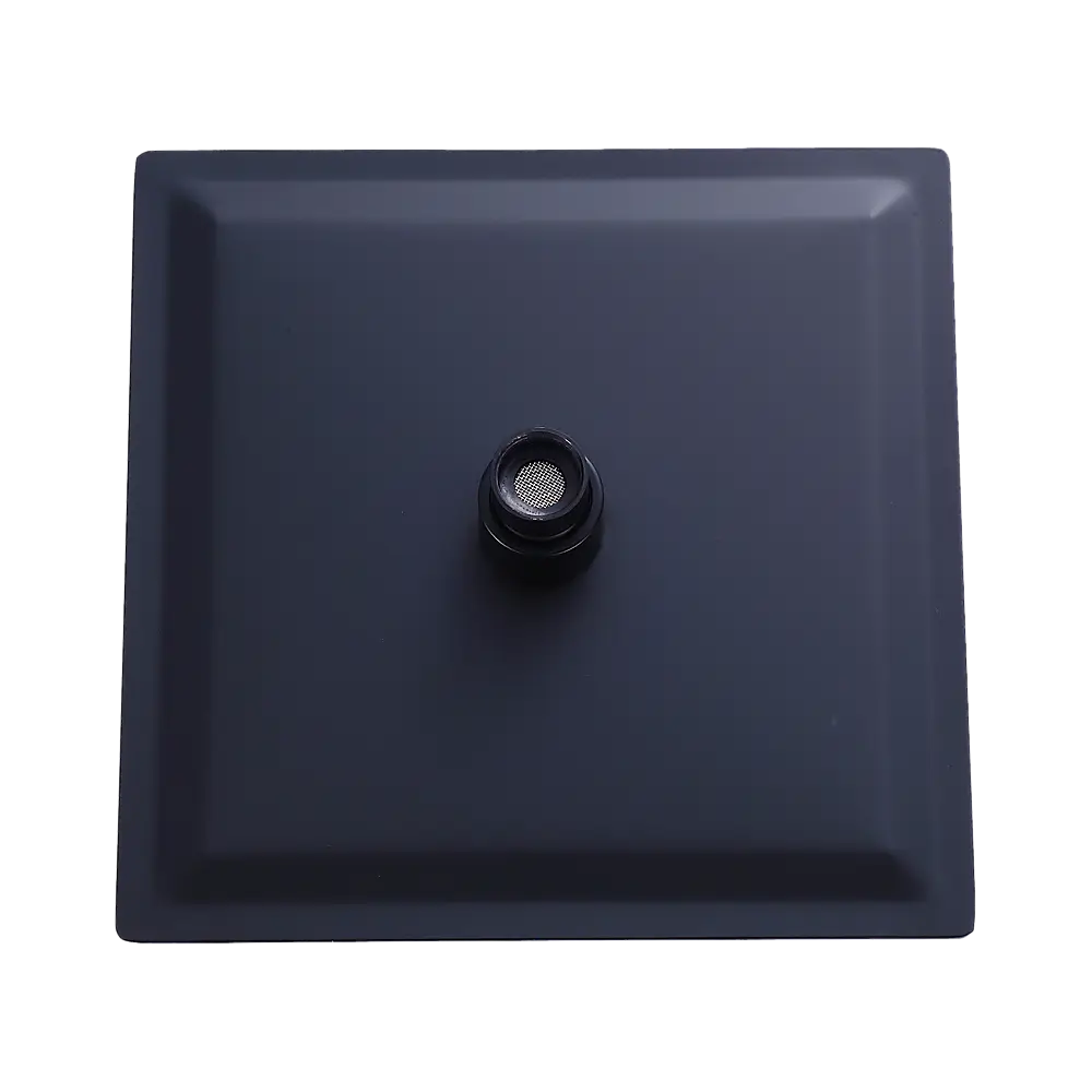 200mm Shower Head Square 304SS Electroplated Matte Black Finish - Furniture > Bathroom