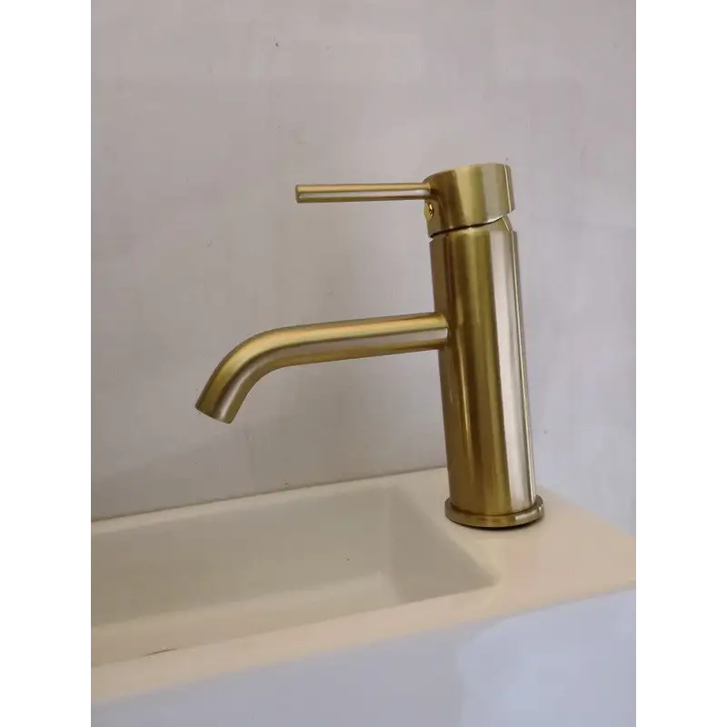 2020 New slim round style basin mount tap low faucet matte black tap mixer spout - Home & Garden > Bathroom Accessories