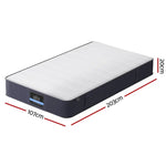 20cm Giselle Mattress King Single Bed Pocket Spring Mattresses - Furniture > Mattresses > King Single Mattress