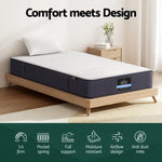 20cm Giselle Mattress Single Bed Pocket Spring Mattresses - Furniture > Mattresses > Single Mattress
