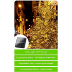 20m 200 LED Solar Powered Outdoor Lights with 8 Lighting Modes and Waterproof for Home,Garden and Decoration - Home &
