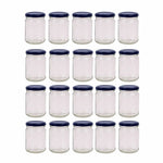 20x 150ml Flint Glass Jars + Twist Finish - Lids Round Food Storage Small Spices - Home & Garden > Storage