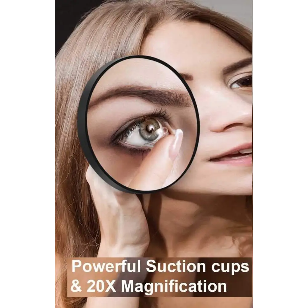20X Magnifying Mirror and Eyebrow Tweezers Kit for Travel - Health & Beauty > Makeup > Makeup Mirrors