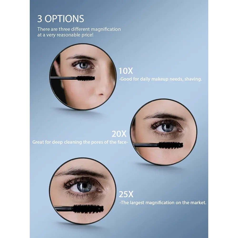 20X Magnifying Mirror and Eyebrow Tweezers Kit for Travel - Health & Beauty > Makeup > Makeup Mirrors