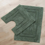 2200 GSM 2 Piece Tufted Sage Bath Mat Set by Renee Taylor - Home & Garden > Bathroom Accessories > Bath Mats & Rugs