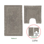 2200GSM 2 Pce Axel 100% Cotton Bath Mat Set - Latte - Home & Garden > Bathroom Accessories > Bath Mats & Rugs