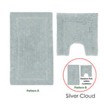 2200GSM 2 Pce Axel 100% Cotton Bath Mat Set Silver Cloud - Home & Garden > Bathroom Accessories > Bath Mats & Rugs