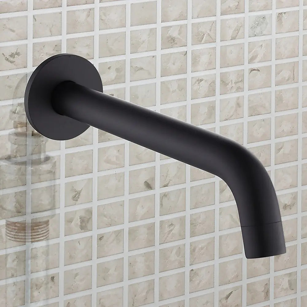 220mm Bath Spout in Matte Black Finish - Furniture > Bathroom > Bathtubs