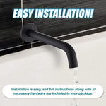 220mm Bath Spout in Matte Black Finish - Furniture > Bathroom > Bathtubs