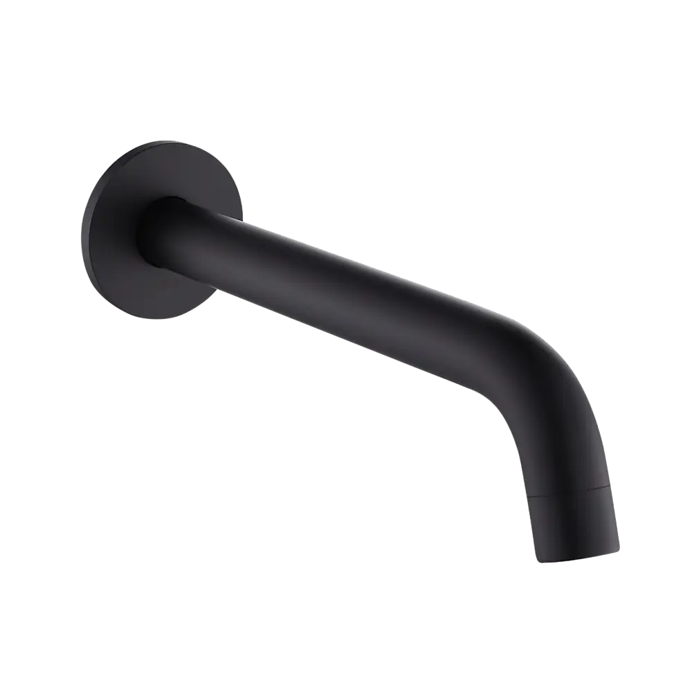 220mm Bath Spout in Matte Black Finish - Furniture > Bathroom > Bathtubs
