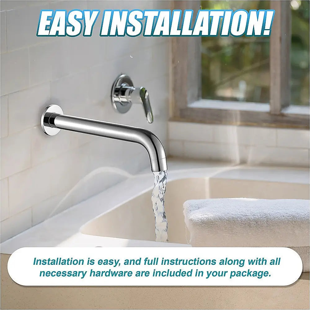 220mm Bath Spout in Polished Chrome Finish - Furniture > Bathroom > Bathtubs