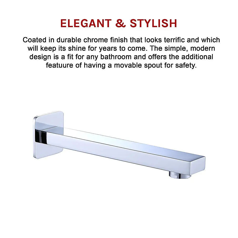 228mm Bath Spout Polished Chrome Finish - Furniture > Bathroom > Bathtubs
