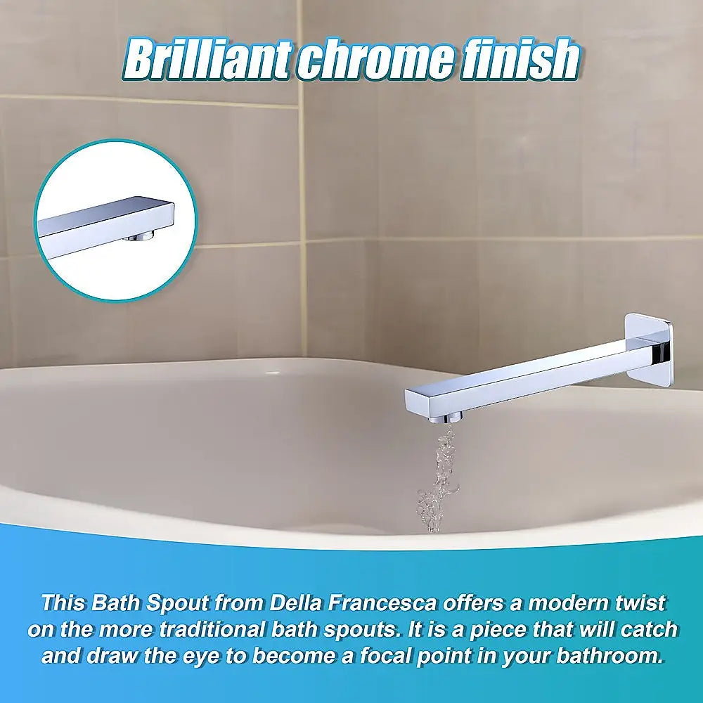 228mm Bath Spout Polished Chrome Finish - Furniture > Bathroom > Bathtubs