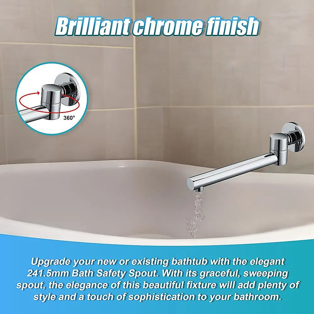 240mm Brass Bath Safety Spout Swivel - Furniture > Bathroom > Bathtubs