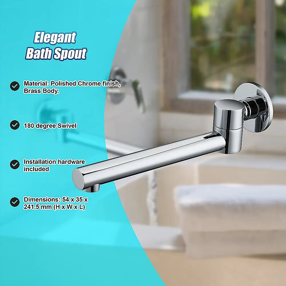 240mm Brass Bath Safety Spout Swivel - Furniture > Bathroom > Bathtubs