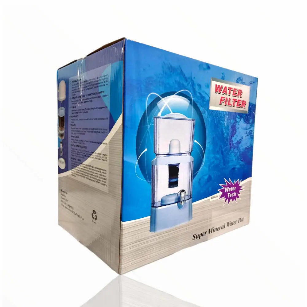 24L Benchtop 8 Stage Water Filter - Ceramic Carbon Mineral Stone Silica Purifier - Appliances > Kitchen Appliances